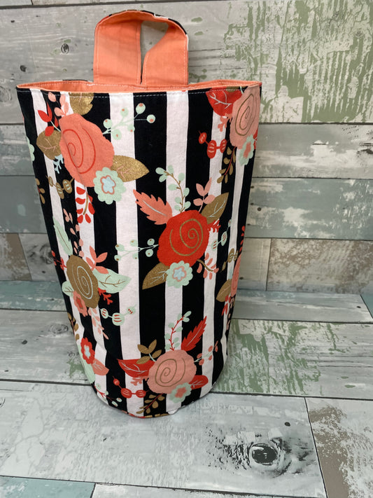 Large Floral car trash can